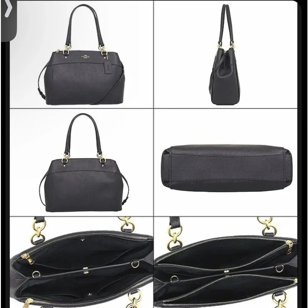 Coach Large Brooke Crossgrain Leather Carry All Satchel Handbag 25926 …